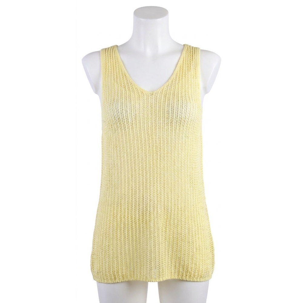 NEW GIGI MODA marina knit tank top in yellow
